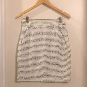 H&M Black and White Pencil Skirt